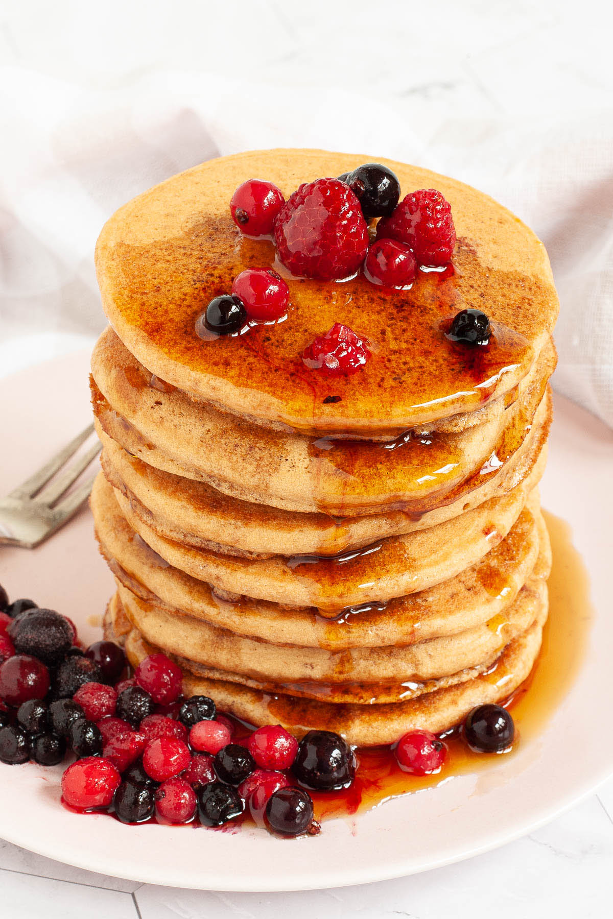 Sweet Red Lentil Protein Pancakes (Vegan, GF) - My Pure Plants