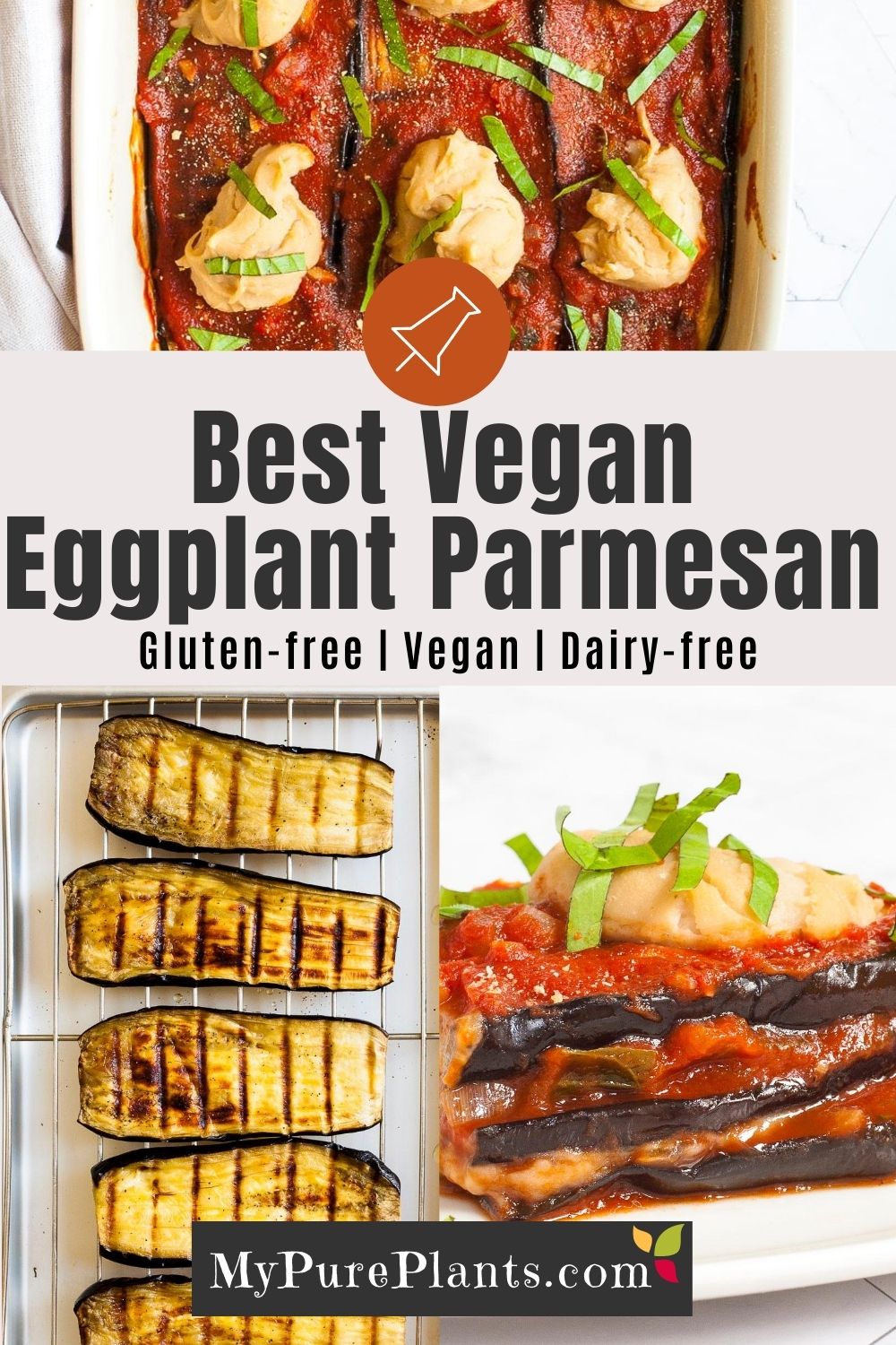 Lighter Vegan Eggplant Parmesan (No breadcrumbs!) My Pure Plants