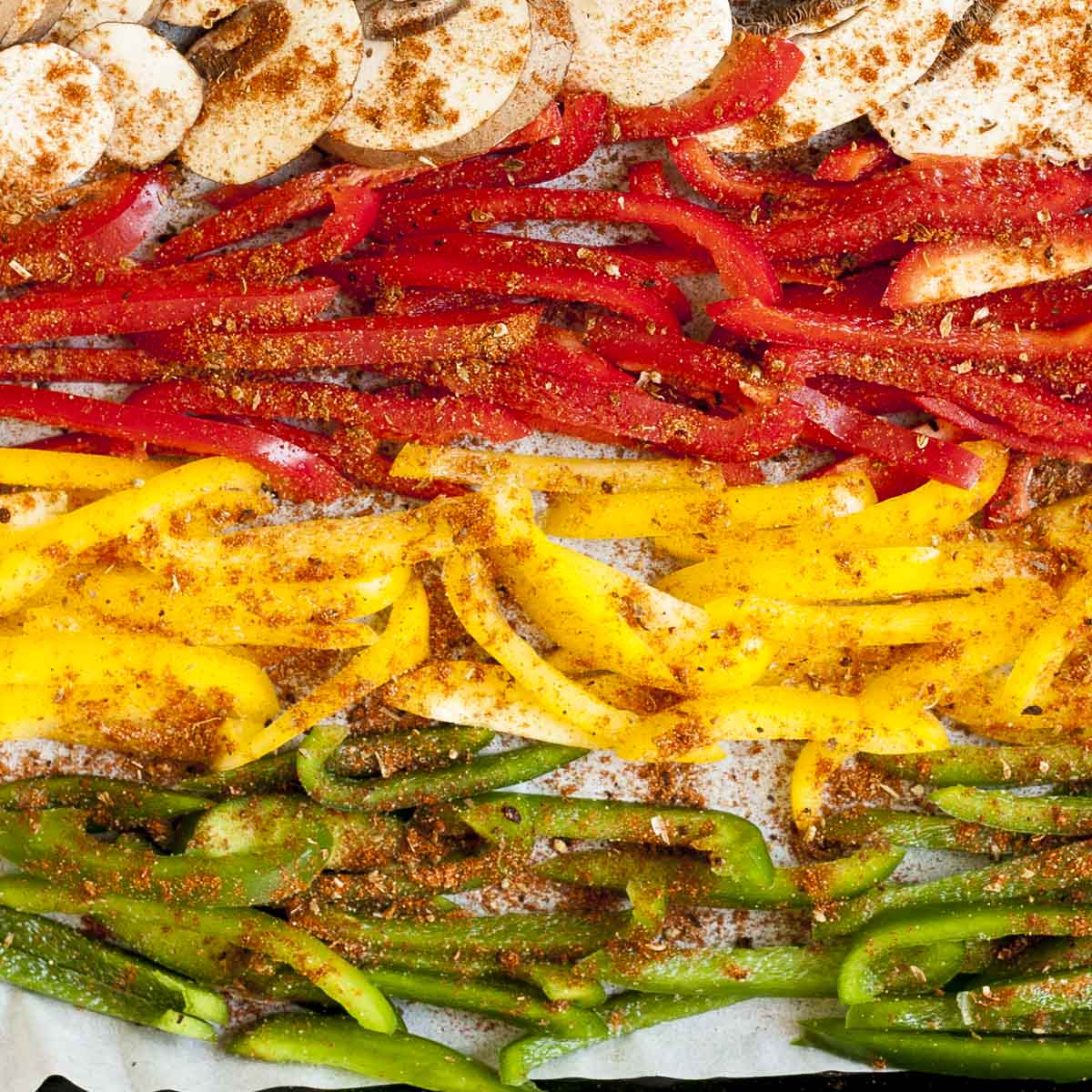 The Easiest Fajitas Veggies in a Sheet Pan-image