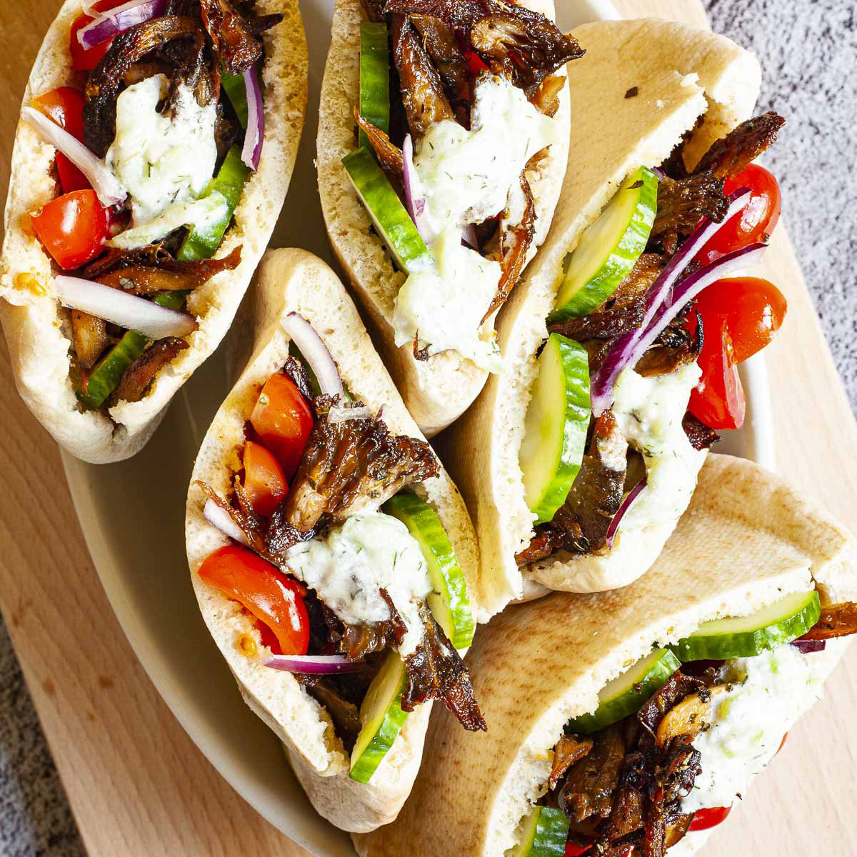 Oyster Mushroom Gyros