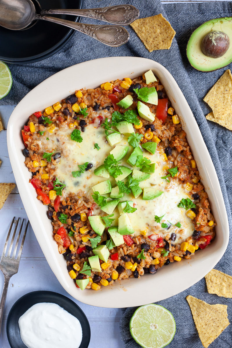 Meaty Vegan Mexican Rice Casserole in 30 Minutes! in 30 minutes! - My ...