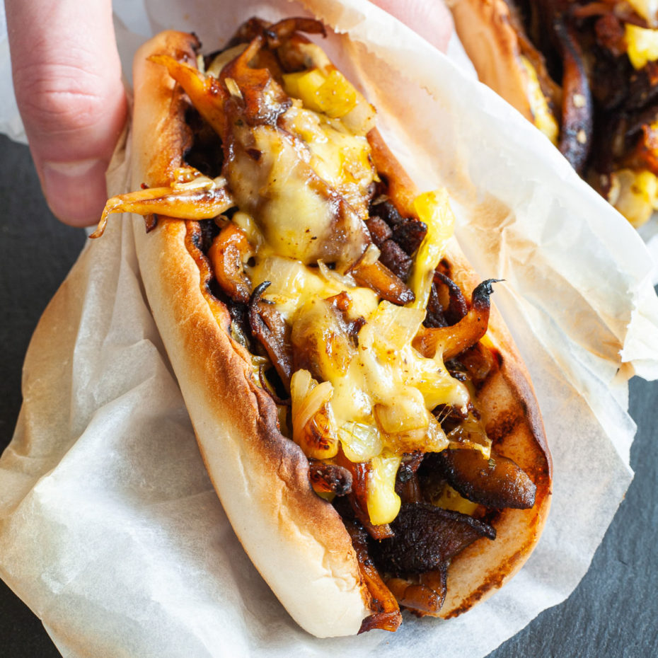 Vegan Philly Cheesesteak (Mushroom)