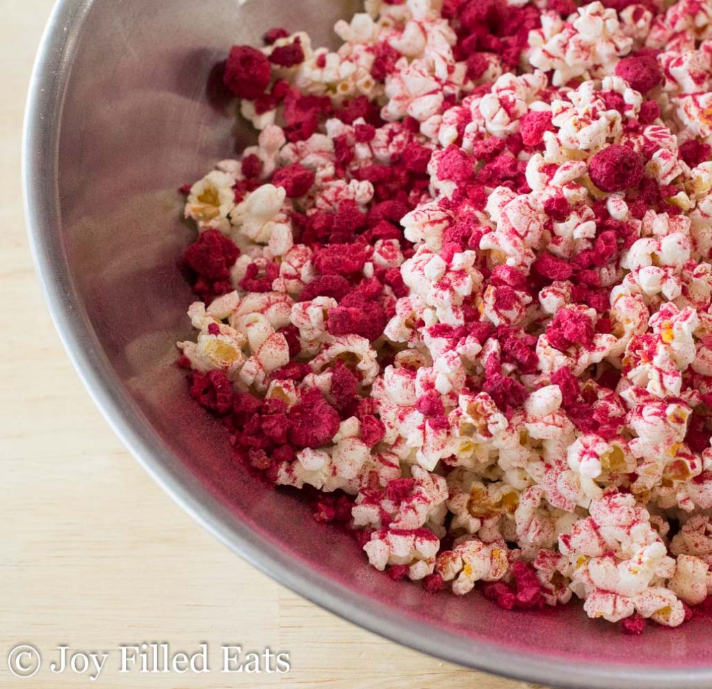 Raspberry Lemonade Popcorn