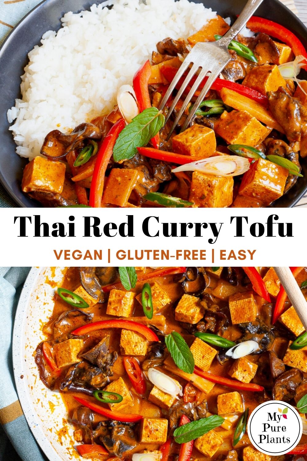 Easy Thai Red Curry Tofu (in 30 minutes!) - My Pure Plants