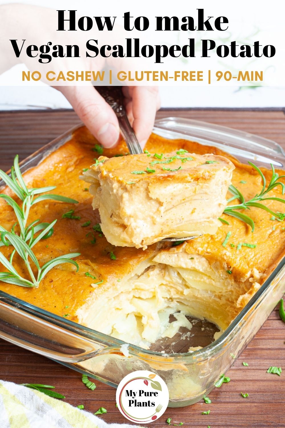 Creamy Vegan Scalloped Potatoes (No Cashew) My Pure Plants