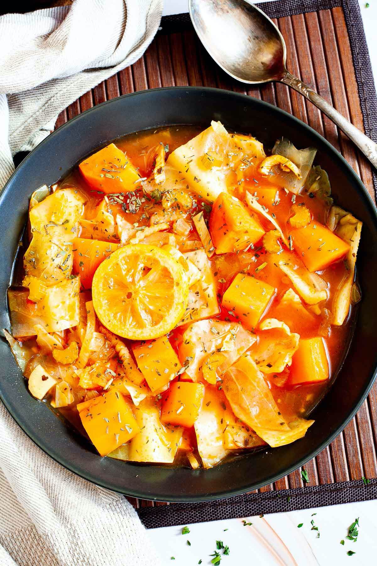 Cabbage Sweet Potato Soup