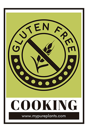 The classic icon for gluten-free with a wheat crossed out