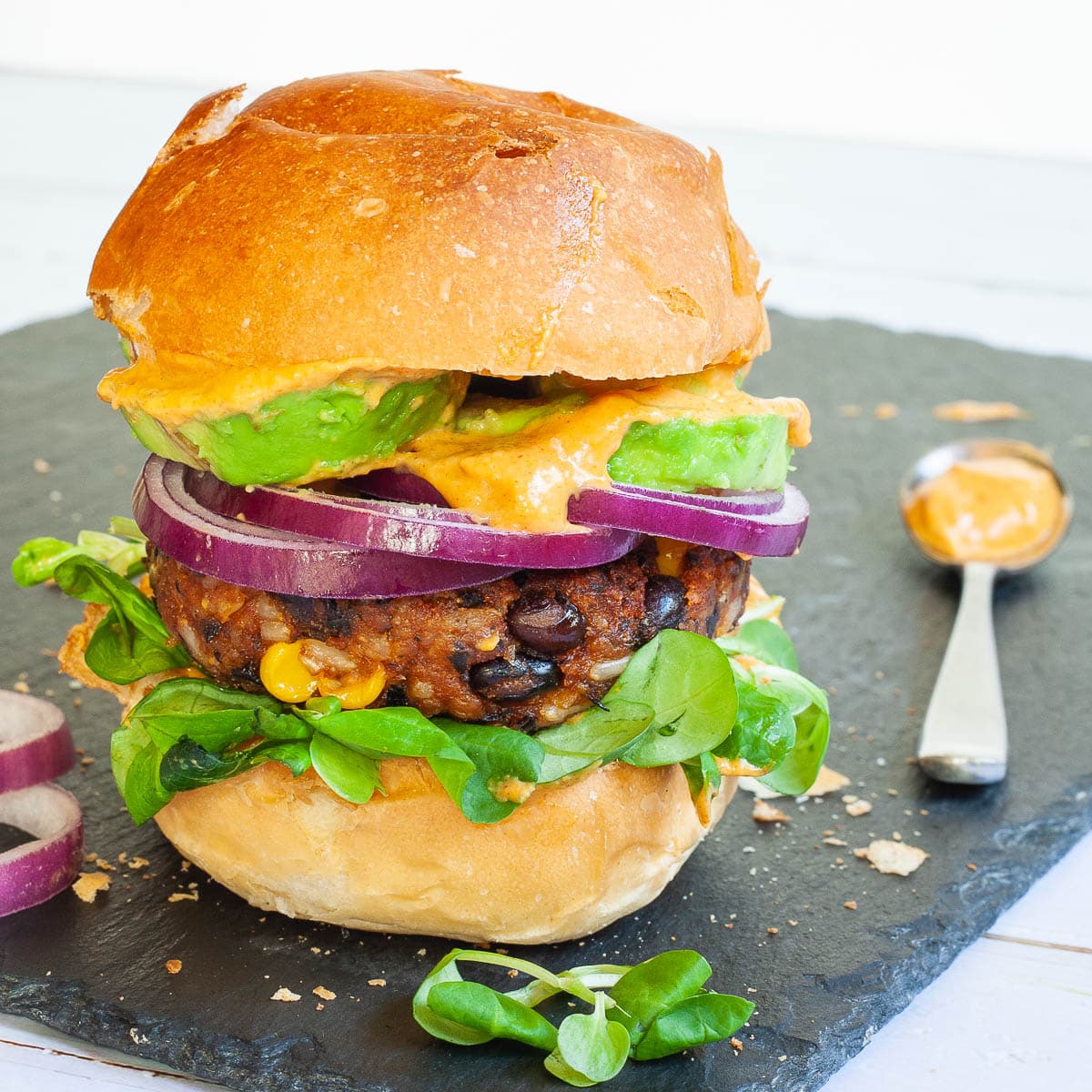 The Best Chipotle Black Bean Burger (MorningStar Copycat)-image