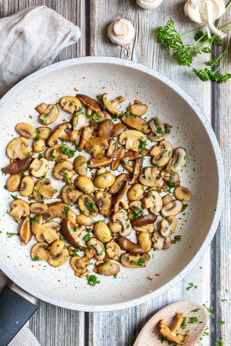 Sauteed Mushrooms in Soy Sauce Glaze - My Pure Plants