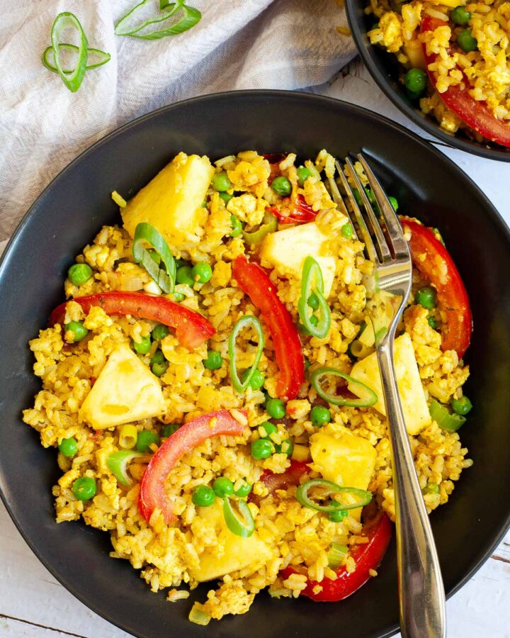 Vegan Pineapple Fried Rice with Tofu My Pure Plants